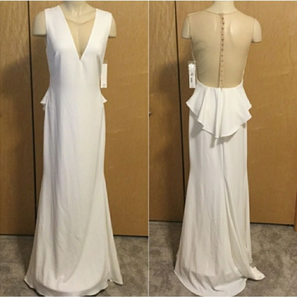 Badgley Mischka ligh Igor Embellished- Mesh Gown - Picture 2 of 9